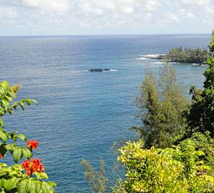 Straße n. Hana - traumhafter Blick auf den Pazifik