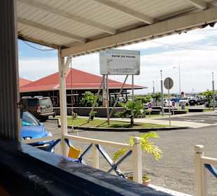 Ausblick auf Veranda und den Fischmarkt