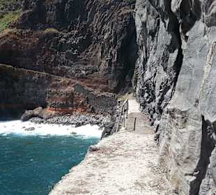 "Cais Antiga", der alte Hafen von Calhau/Sao Jorge
