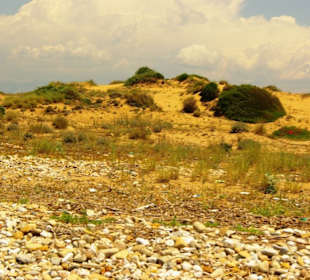 Fußweg zum kleinen Hafen Schuhe wichtig!