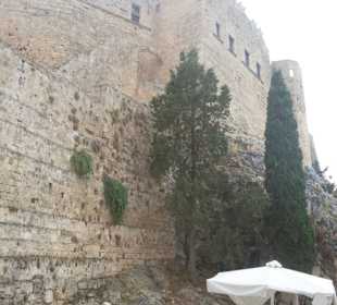 Unterhalb kurz vor dem Betreten