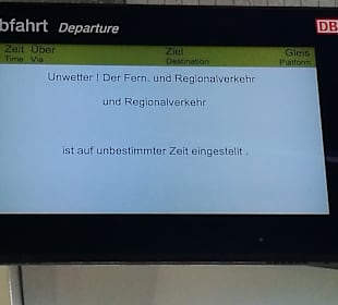 Keine Möglichkeit wegzukommen.
