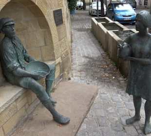 Skulptur Hafner und Wassermädchen 