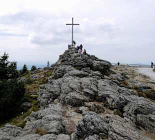 Gipfel mit Gipfelkreuz