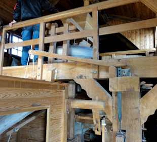 Galerie der Mühle mit dem Mahlstein