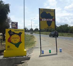 Am Äquator in Nanyuki