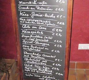 Leckeres von der Karte