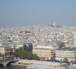 Blick von der Kathedrale Notre Dame