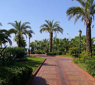 Fußweg vom Hotel Riviera zum nahen Strand