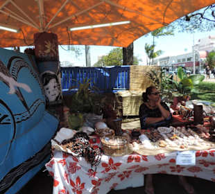 Einmal die Woche ist Markt auf dem Platz