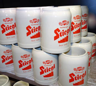 Im Museumsshop der Stiegl Brauwelt