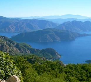 Panorama des Golfs von Marmaris mit Turunc 