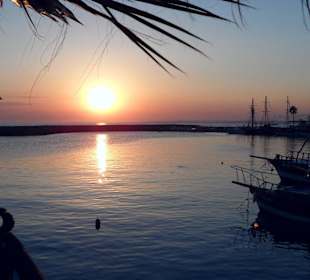 Sonnenuntergang an der Promenade