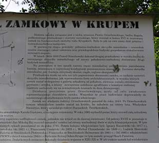 Ruiny zamku w Krupem - historia