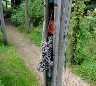 Rückseite einer Tastsäule