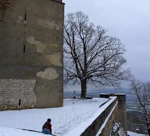 Bergfried und Außenmauer der Giechburg