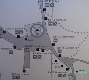 Lageplan Valley of the Kings
