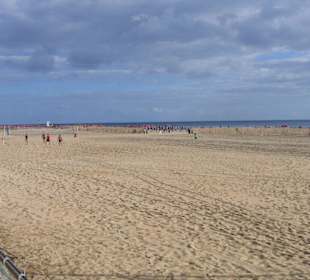 Und hier ist der Strand sehr breit