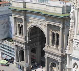 Ausblick auf die Galleria vom Dom