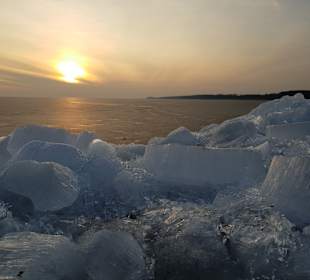 Sonnenuntergang am Hafen