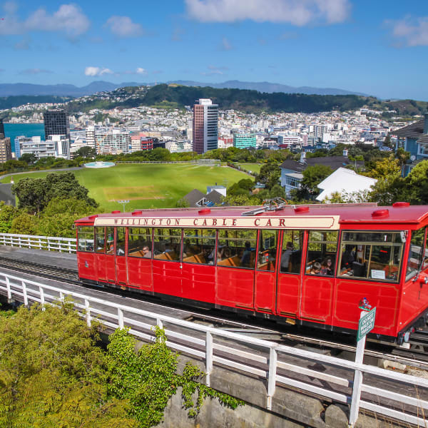 Drahtseilbahn, Wellington, Neuseeland © cmfotoworks - stock.adobe.com