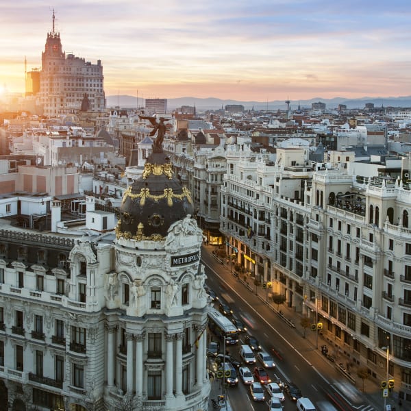 Gran Vía in Madrid ©Sylvain Sonnet/The Image Bank via Getty Images