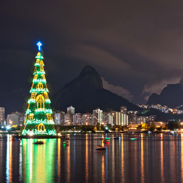 Weihnachtsbaum in Rio de Janeiro © iStock.com/dabldy