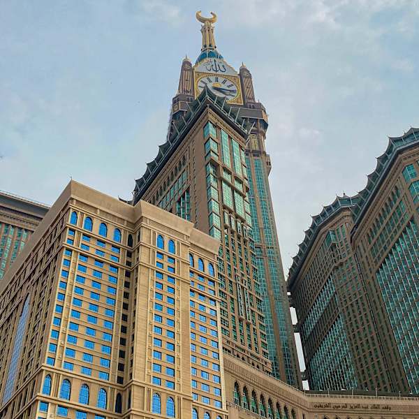 Makkah Royal Clock Tower in Saudi-Arabien.