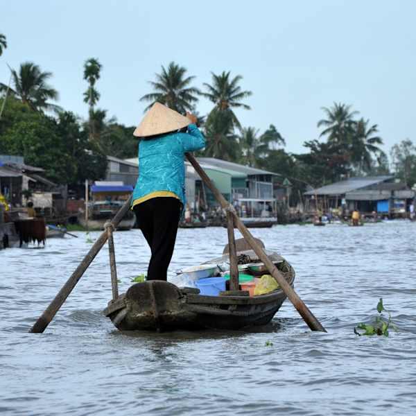 Das Mekong-Delta ist eine der wichtigsten Lebensadern des Landes. © istock/salajean