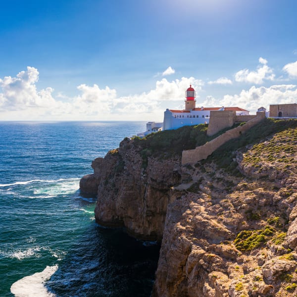 Leuchtturm, Cabo de Sao Vicente, Meer