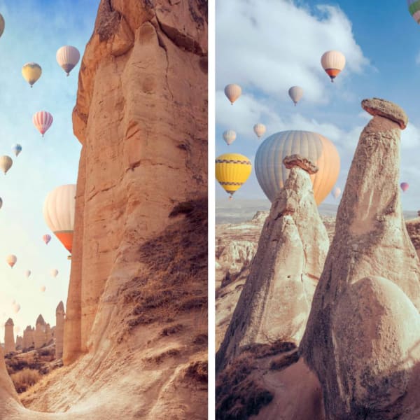 Heißluftballonfahrt, Kappadokien, Türkei