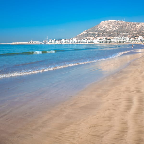 Strand von Agadir am Atlantik, Marokko