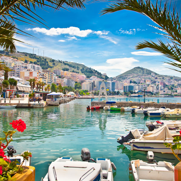 Hafen von Saranda am Ionischen Meer, Albanien