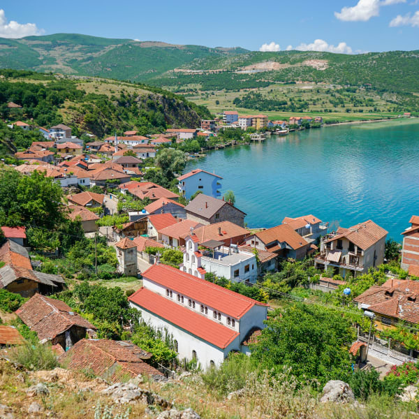 Lin und Lake Ohrid, Albanien