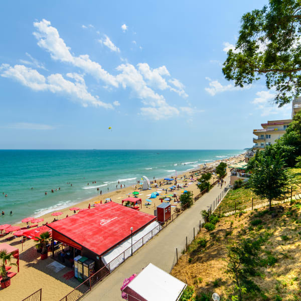 City Beach in Obzor, Bulgarien