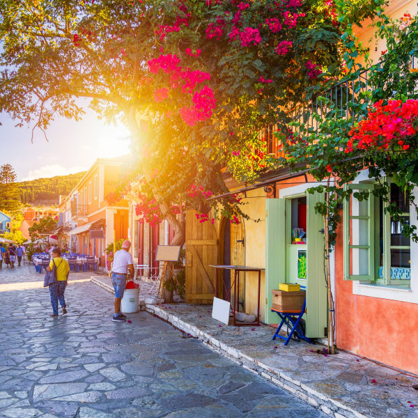 Hafen Fiskardo, Kefalonia, Griechenland