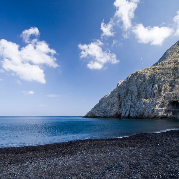 Kamari Beach, Santorini, Griechenland
