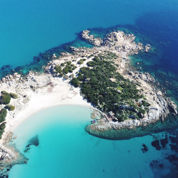 Bucht, Villasimius, Sardinien