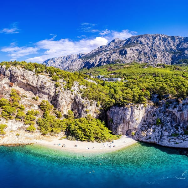 Strand Nugal, Makarska, Dalmatien, Kroatien