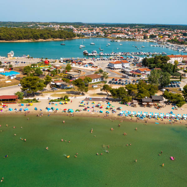 Strand Bijeca, Medulin, Istrien