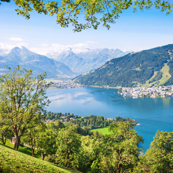 Idyllische Landschaft der Alpen auf Zell am See, Österreich