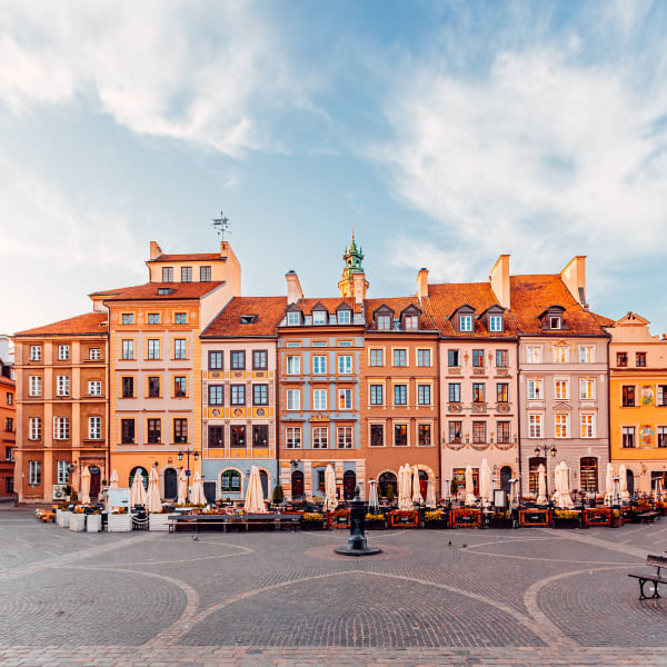 Rynek Starego Miasta, Warschau, Polen