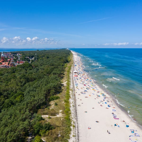 Strand von Jastarnia, Insel Hel, Polen