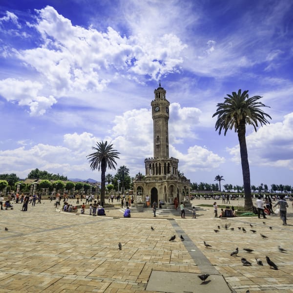 Uhrturm Saat Kulesi, Konak-Platz, Izmir, Türkei