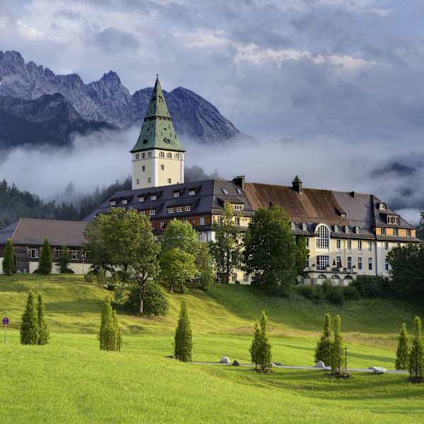 Blick auf Schloss Elmau © Hotel Schloss Elmau